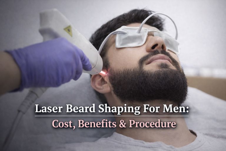 laser beard shaping for men